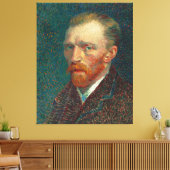 Zelfportret van Vincent Van Gogh (1887) Canvas Afdruk (Insitu (Woonkamer))