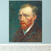 Zelfportret van Vincent Van Gogh (1887) Canvas Afdruk (Insitu (Houten vloer))