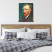 Zelfportret van Vincent Van Gogh (1887) Canvas Afdruk (Insitu (Slaapkamer))