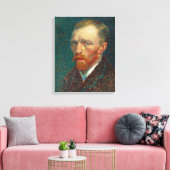 Zelfportret van Vincent Van Gogh (1887) Canvas Afdruk (Insitu (Woonkamer))