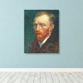 Zelfportret van Vincent Van Gogh (1887) Canvas Afdruk (Insitu (Houten vloer))