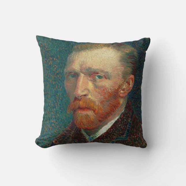 Zelfportret van Vincent Van Gogh (1887) Kussen (Voorkant)