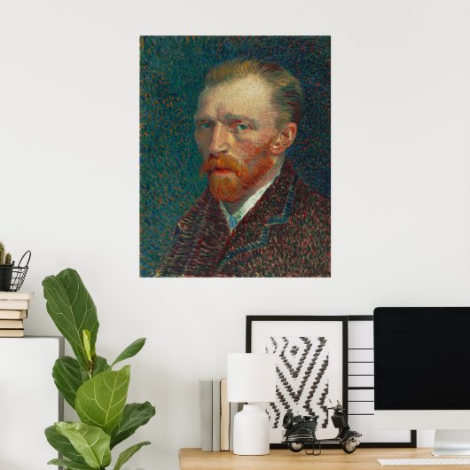 Zelfportret van Vincent Van Gogh 1887 Poster (Thuiskantoor)