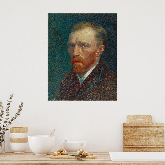 Zelfportret van Vincent Van Gogh 1887 Poster (Keuken)