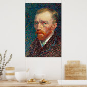 Zelfportret van Vincent Van Gogh (1887). Poster (Keuken)