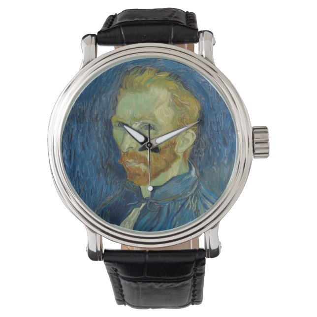 Zelfportret van Vincent Van Gogh 1889 Horloge (Voorkant)