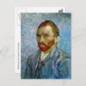 Zelfportret van Vincent Van Gogh Briefkaart (Voorkant / Achterkant)