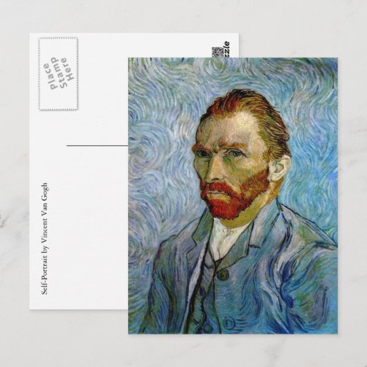 Zelfportret van Vincent Van Gogh Briefkaart (Voorkant / Achterkant)