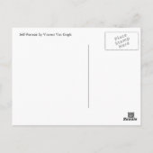Zelfportret van Vincent Van Gogh Briefkaart (Achterkant)