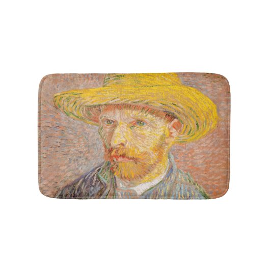 Zelfportret van Vincent Van Gogh impressionistisch Badmat (Voorkant)