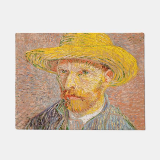 Zelfportret van Vincent Van Gogh impressionistisch Deurmat (Voorkant)