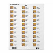 Zelfportret van Vincent Van Gogh impressionistisch Etiket (Full Sheet)