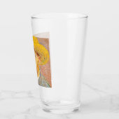 Zelfportret van Vincent Van Gogh impressionistisch Glas (Links)
