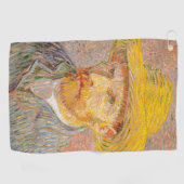 Zelfportret van Vincent Van Gogh impressionistisch Golfhanddoek (Horizontaal)