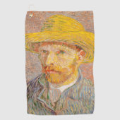 Zelfportret van Vincent Van Gogh impressionistisch Golfhanddoek (Voorkant)