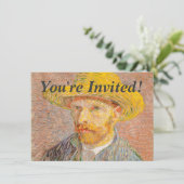 Zelfportret van Vincent Van Gogh impressionistisch Kaart (Staand voorkant)
