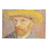 Zelfportret van Vincent Van Gogh impressionistisch Kussensloop (Achterkant)