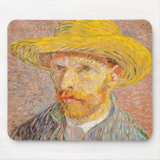 Zelfportret van Vincent Van Gogh impressionistisch Muismat (Voorkant)