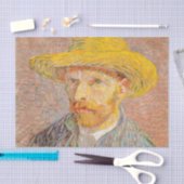 Zelfportret van Vincent Van Gogh impressionistisch Tissuepapier (Craft)