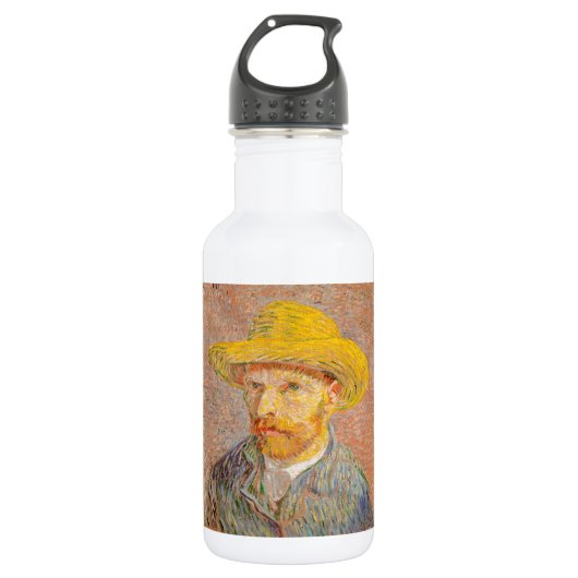 Zelfportret van Vincent Van Gogh impressionistisch Waterfles (Voorkant)