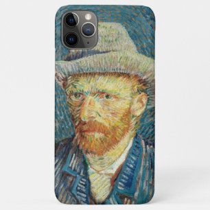 Zelfportret van Vincent Van Gogh met grijze viltho Case-Mate iPhone Case