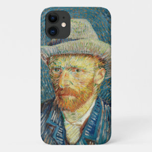 Zelfportret van Vincent Van Gogh met grijze viltho Case-Mate iPhone Case