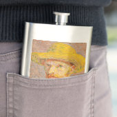 Zelfportret van Vincent Van Gogh met strohoed Flacon (Voorbeeld)