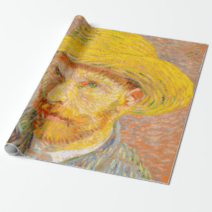 Zelfportret van Vincent Van Gogh met strohoed Kuns Cadeaupapier