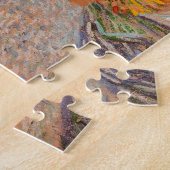 Zelfportret van Vincent Van Gogh met strohoed Legpuzzel (Zijkant)