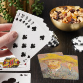 Zelfportret van Vincent Van Gogh met strohoed Pokerkaarten (Insitu)