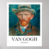 Zelfportret van Vincent Van Gogh Poster (Voorkant)
