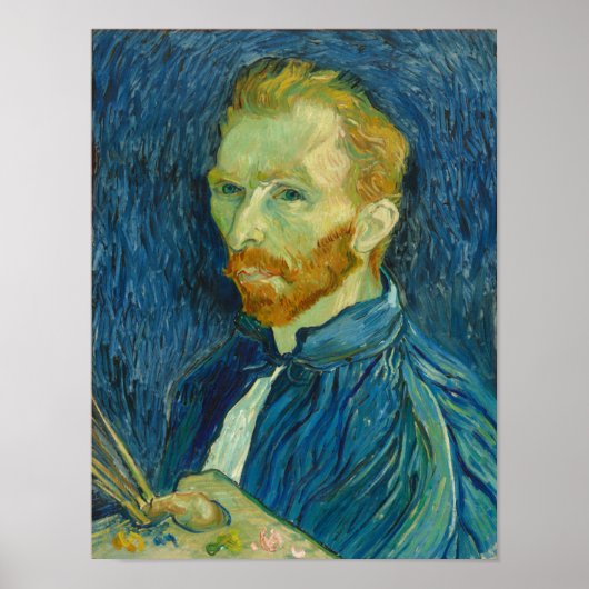 Zelfportret van Vincent van Gogh Poster (Voorkant)