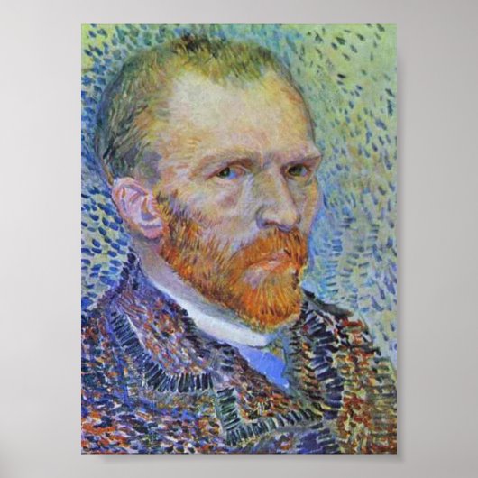 Zelfportret van Vincent Van Gogh Poster (Voorkant)