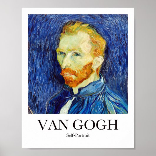 Zelfportret van Vincent Van Gogh Poster (Voorkant)