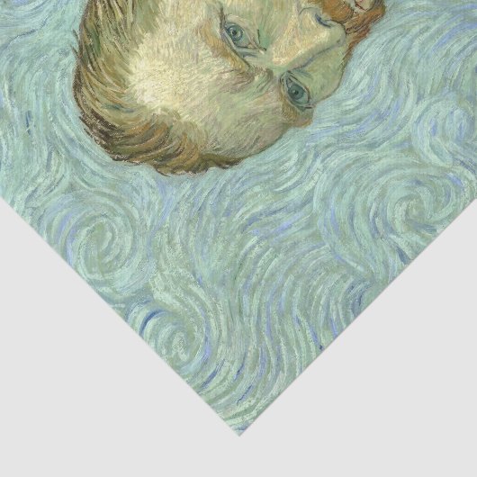 Zelfportret van Vincent Van Gogh Tissuepapier (Detail)