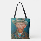 zelfportret van Vincent Van Gogh Tote Bag (Achterkant)