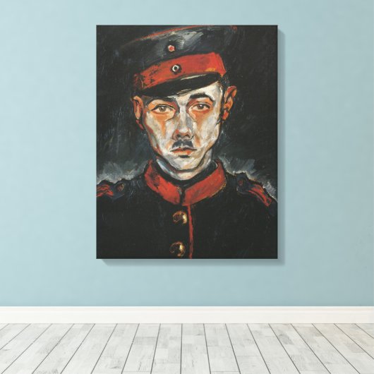 Zelfportret (van Walter Gramatté) Canvas Afdruk (Insitu (Houten vloer))