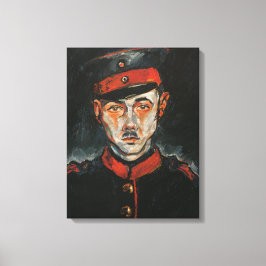 Zelfportret (van Walter Gramatté) Canvas Afdruk