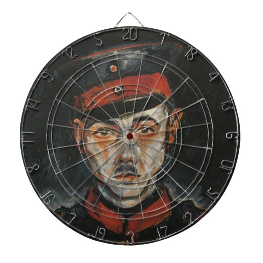 Zelfportret (van Walter Gramatté) Dartbord (Voorkant)
