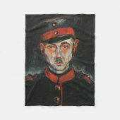 Zelfportret (van Walter Gramatté) Fleece Deken (Voorkant)