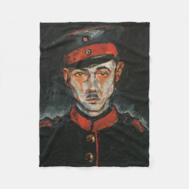 Zelfportret (van Walter Gramatté) Fleece Deken