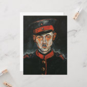 Zelfportret (van Walter Gramatté) Kaart (Voorkant / Achterkant in situ)