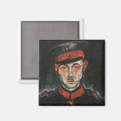 Zelfportret (van Walter Gramatté) Magneet (Voorkant / Achterkant)