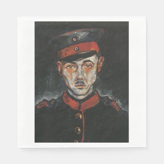 Zelfportret (van Walter Gramatté) Servet (Voorkant)