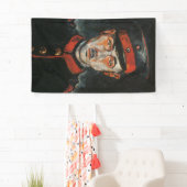 Zelfportret (van Walter Gramatté) Spandoek (Insitu)