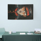 Zelfportret (van Walter Gramatté) Spandoek (Beurs)