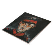 Zelfportret (van Walter Gramatté) Tegeltje (Zijkant)