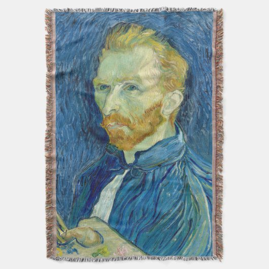 Zelfportret Vincent Van Gogh 1889 Deken (Voorkant Verticaal)