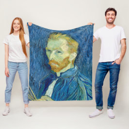 Zelfportret Vincent Van Gogh 1889 Fleece Deken