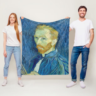 Zelfportret Vincent Van Gogh 1889 Fleece Deken